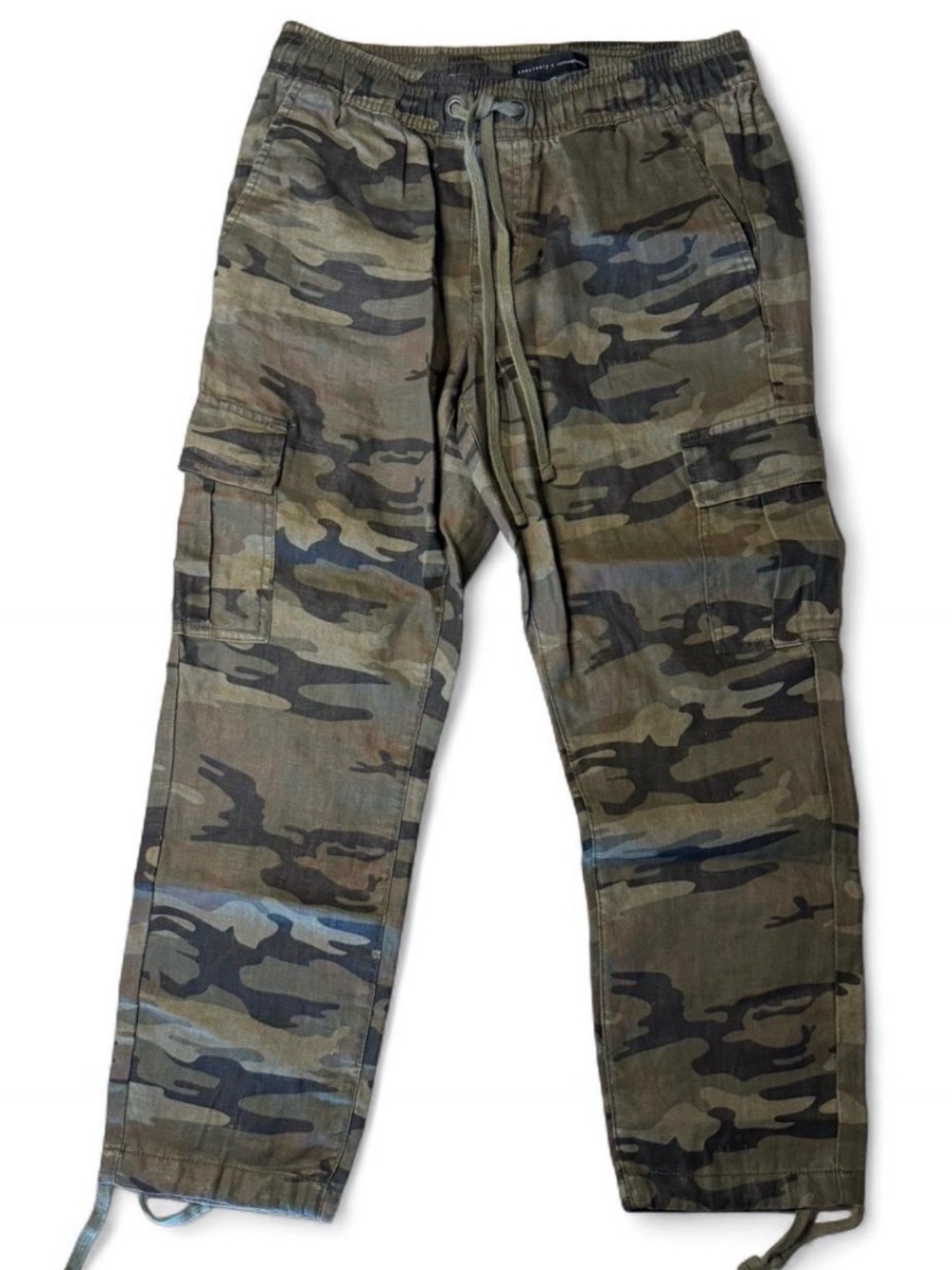Anthropologie Sanctuary Camo Cargo Joggers in Olive & Dark Brown